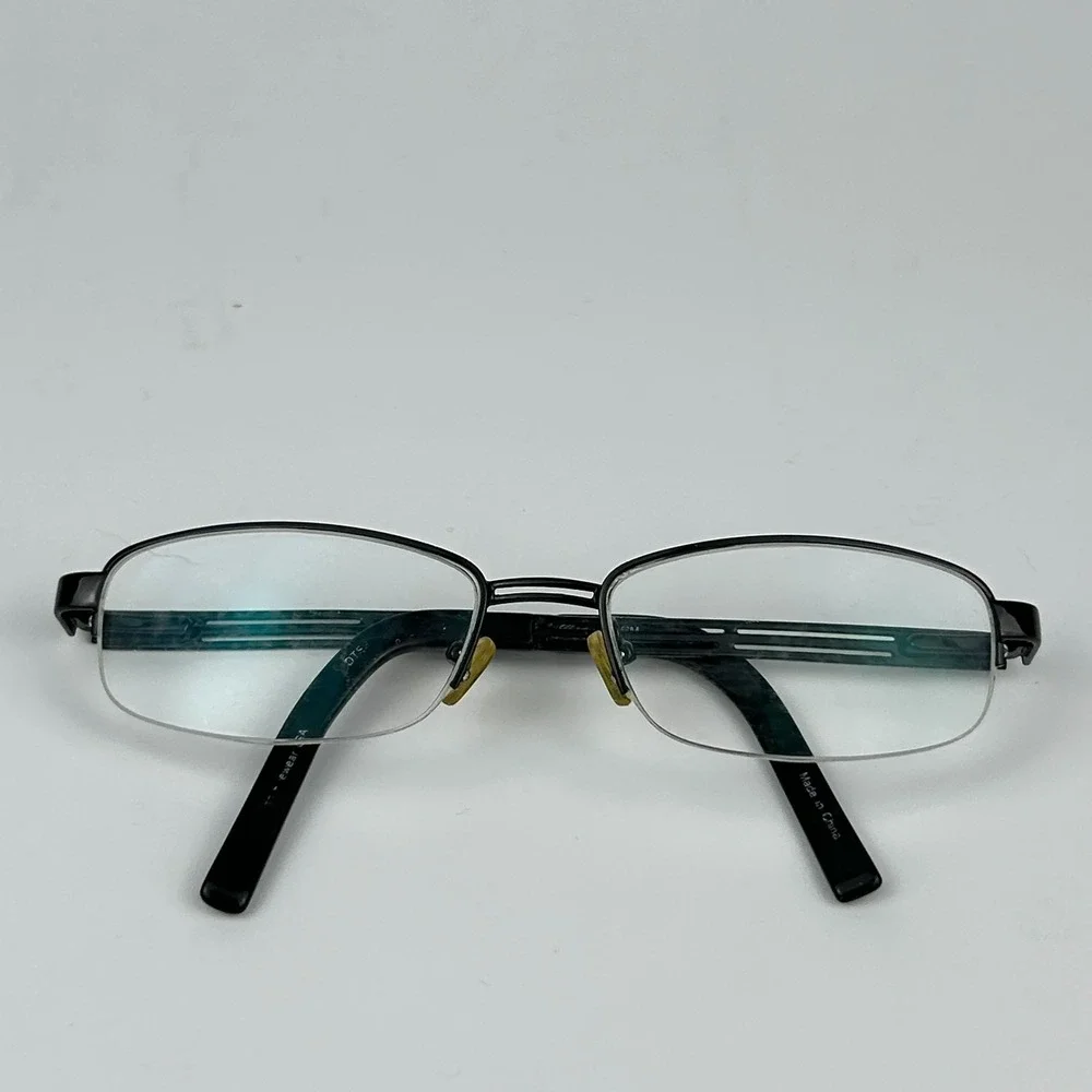Cadillac TMGM Men's Eyeglasses Frame Black Plastic Cat Eye Half Rim 52-16-130 mm
